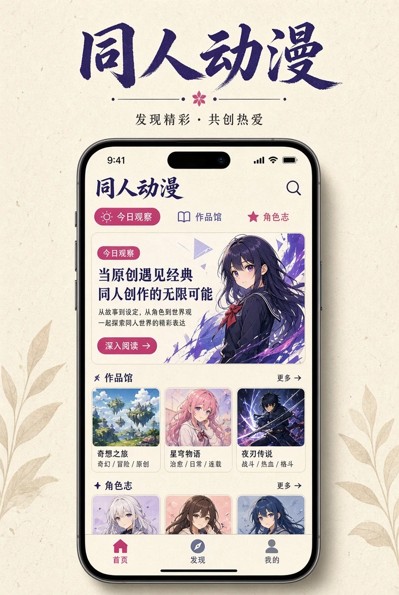 同人动漫APP内容图